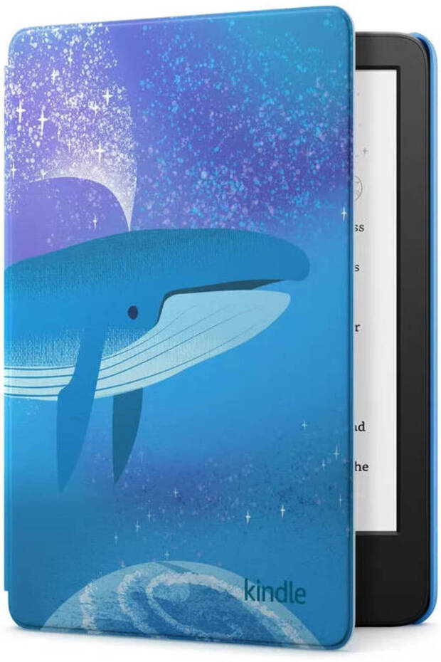 Kindle Kids E-book Reader, 6" E-Paper Display, 16GB, 11th Gen (2024) - Space Whale Cover