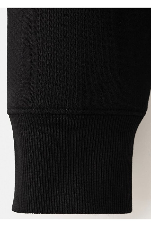 Fermuarlı kapüşonlu sweatshirt - 5