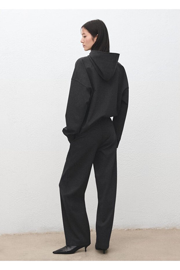 Kırçıllı triko pantolon - 4