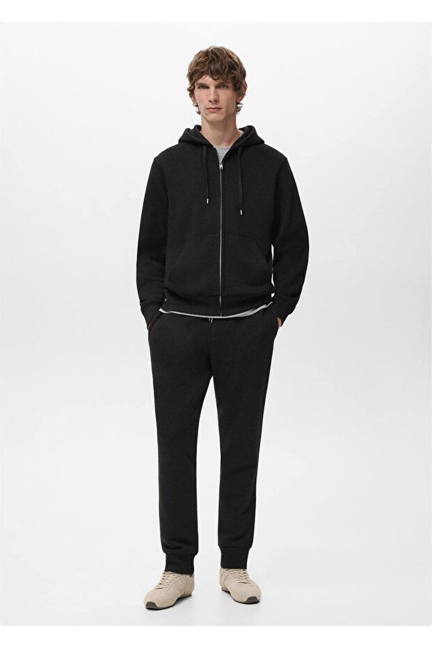 Fermuarlı kapüşonlu sweatshirt - 2