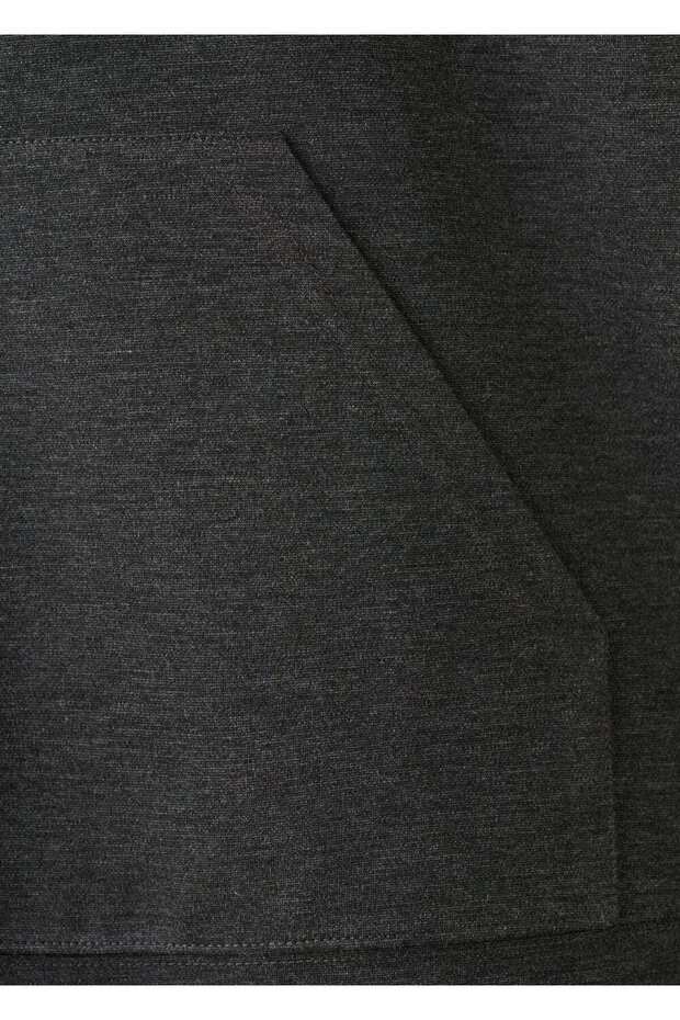 Kapüşonlu kırçıllı triko sweatshirt - 6