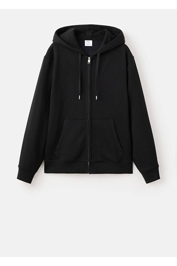 Fermuarlı kapüşonlu sweatshirt - 3