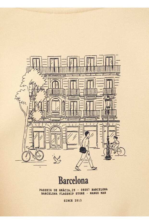 Regular fit yazılı sweatshirt - 5