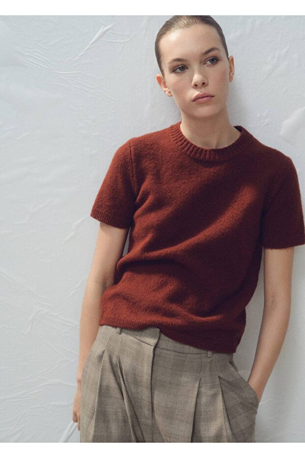 Kısa kollu triko tişört - 1