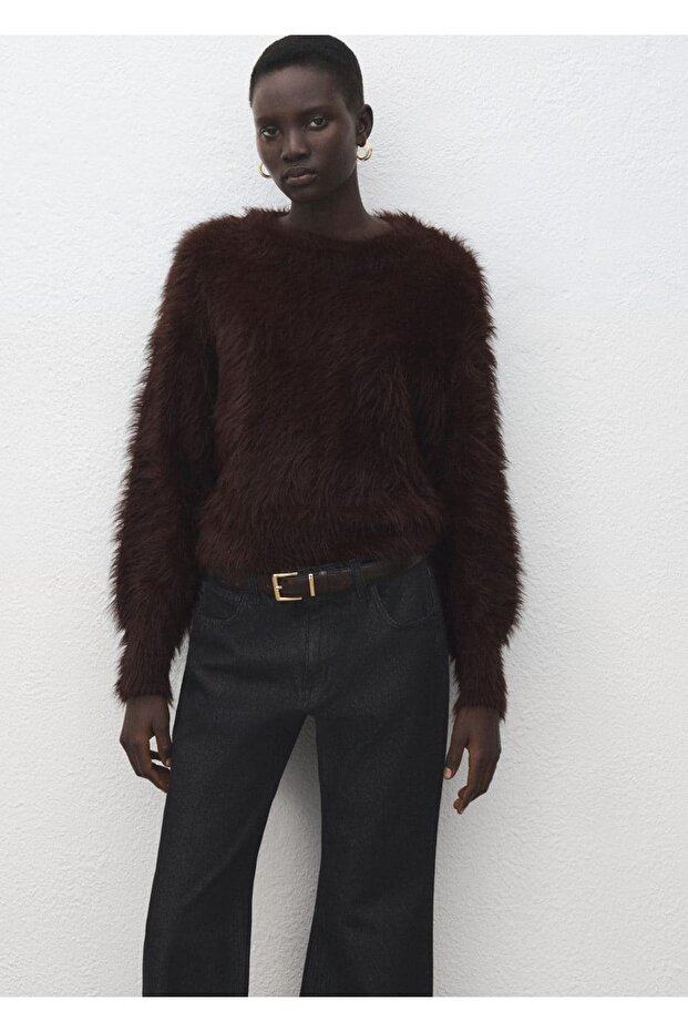 Kürk görünümlü kazak - 1