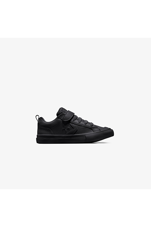 Pro Blaze Leather Kids Black Sneaker