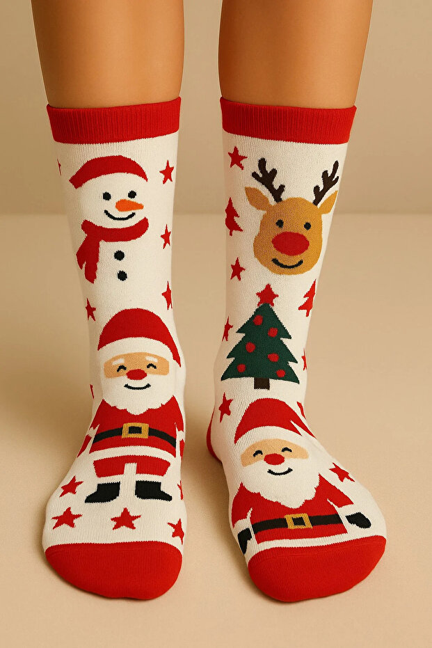 Unisex Christmas Patterned Gift Socks