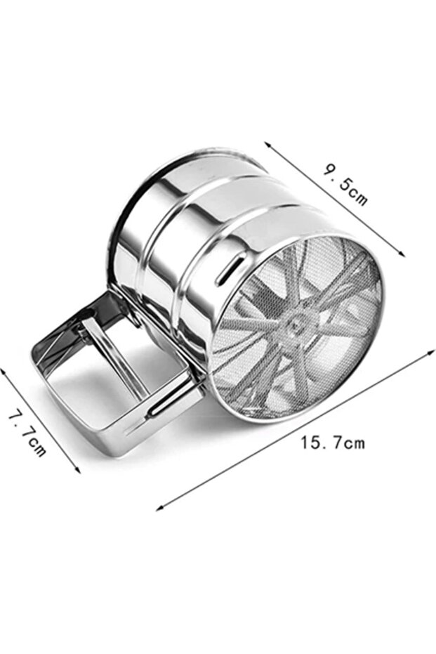 Metal Paslanmaz Çelik Un Eleği - 7