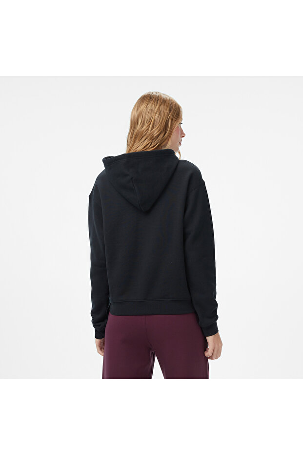 Baskılı Kadın Siyah Sweatshirt - 2