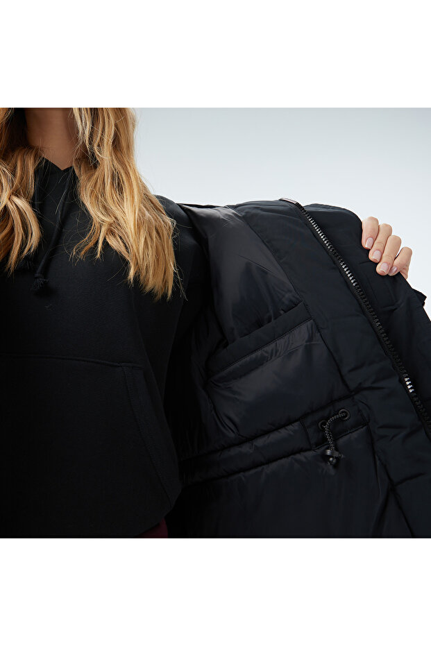 Kadın Siyah Şişme Mont - 7