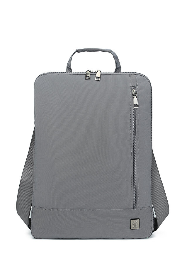 Smart 180 Degree Openable 15.6 Inch Laptop Hand and Shoulder Bag with Protective Compartment Gray