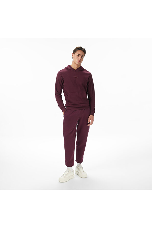 Erkek Bordo Sweatshirt - 3