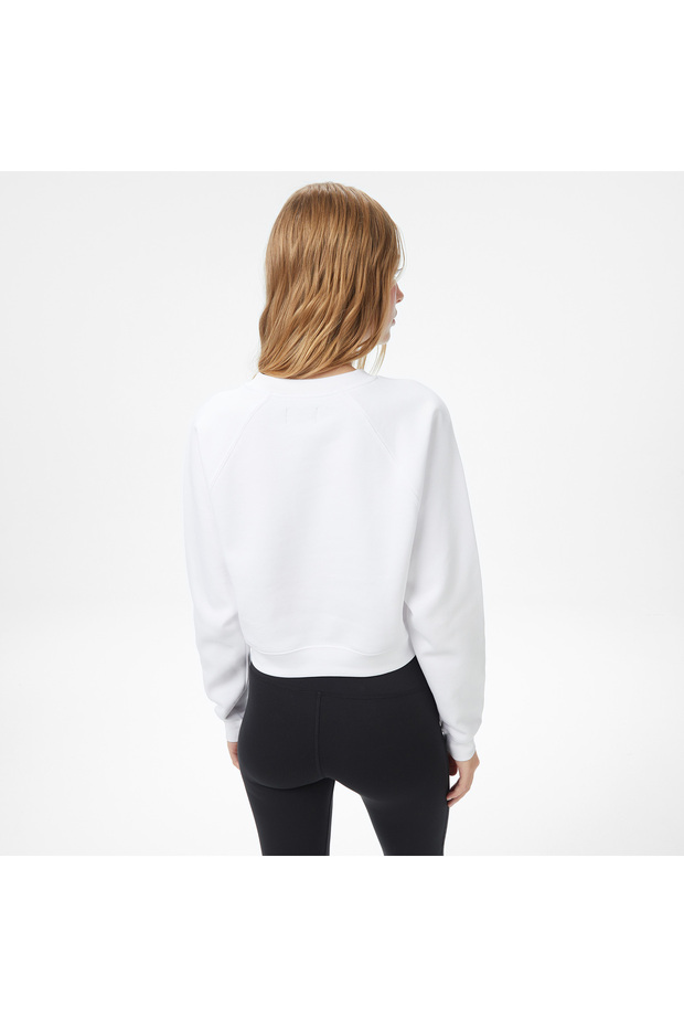 Kadın Beyaz Sweatshirt - 2