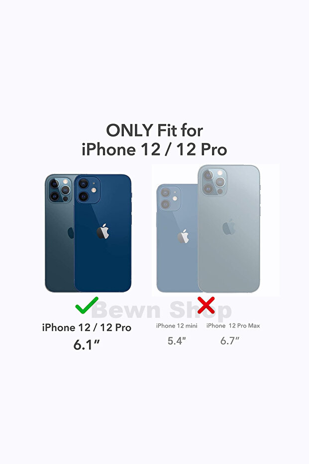 غطاء هاتف شفاف متوافق مع آيفون 12 - 2