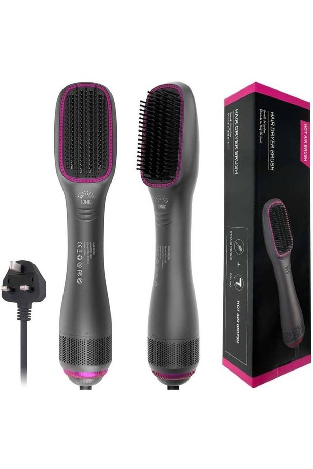 3 in 1 Hair Dryer Brush and Styler, Ceramic Tourmaline Ionic Hot Air Brush