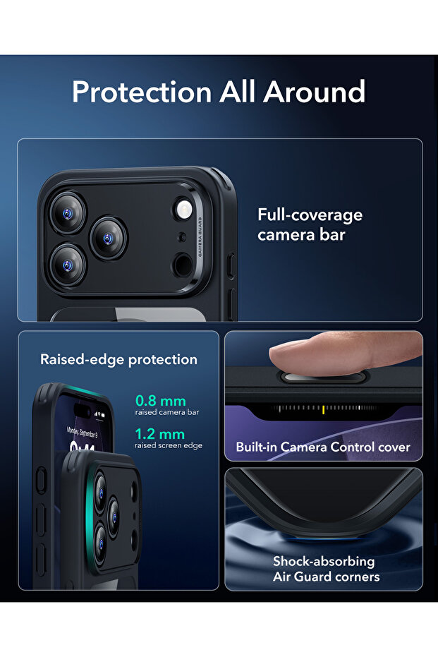 حافظة هجينة مغناطيسية متوافقة مع آيفون 17 برو مع تحكم في الكاميرا - 7