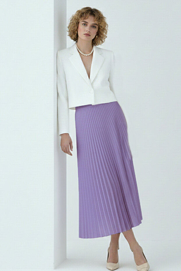 Piliseli Etek 4560 Lila - 2