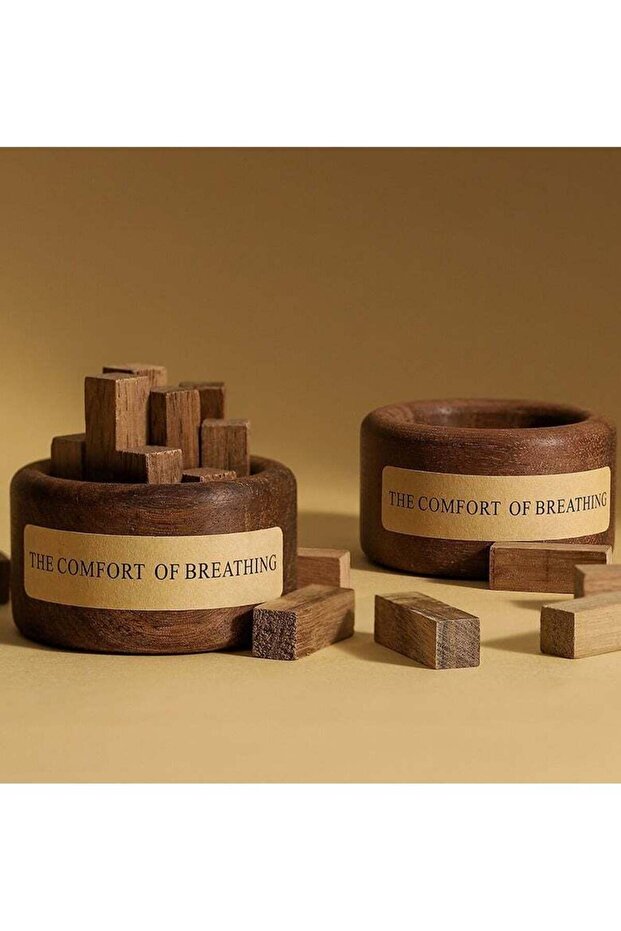 مجموعة زيوت عطرية للعلاج بالروائح على شكل ناشر من الخشب الصلب - 6