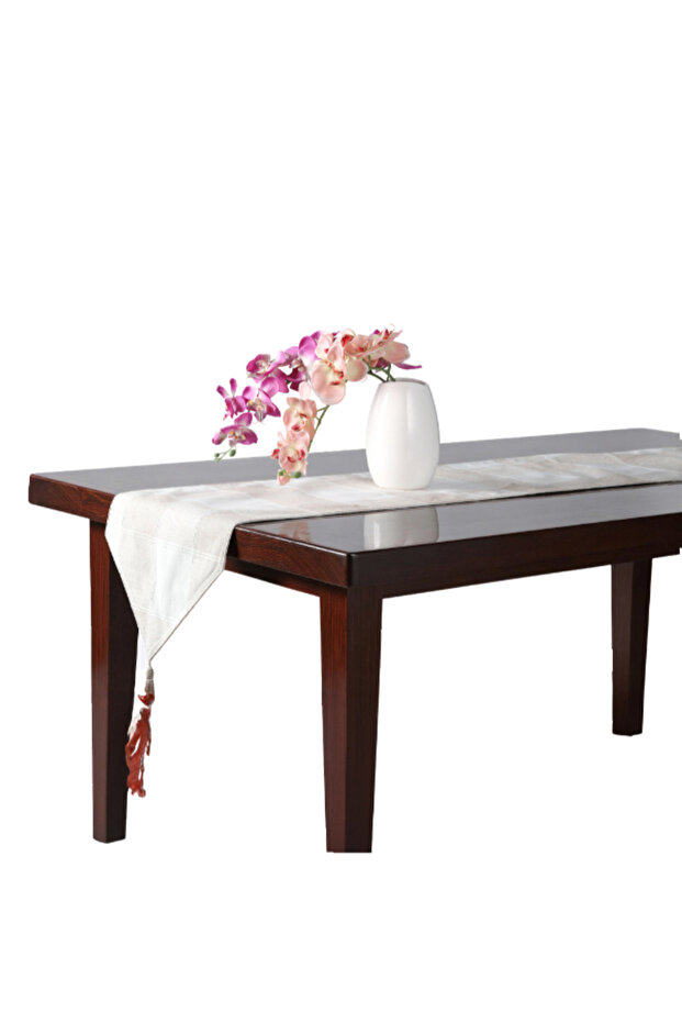 مفرش طاولة أنيق بنقوش مميزة، مقاس 33 × 180 سم - 1