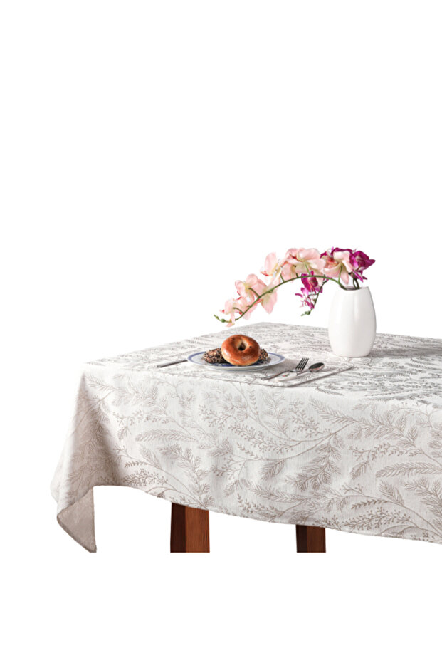 Tree Printed Rectangular Tablecloth 150 x 250cm - 1