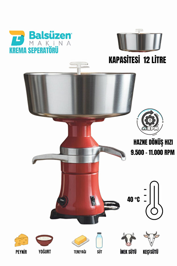 12 L Elektrikli Krema Seperatörü - 3