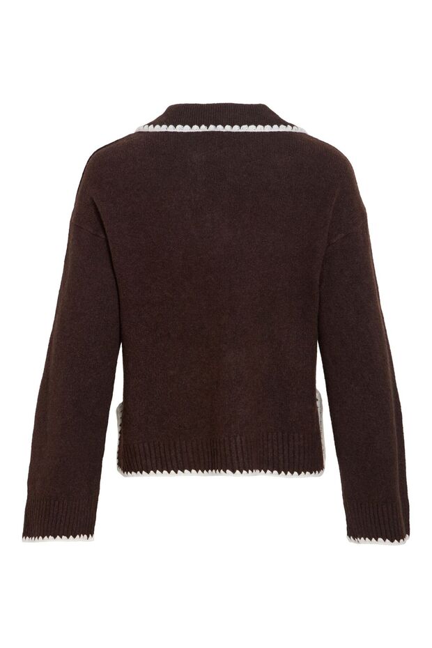 Strickpullover V-Ausschnitt - 3