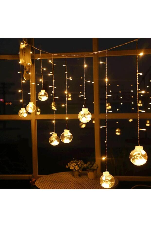 2.5 متر 138 مصباح LED يعمل بضوء النهار - 8 مصابيح إضاءة زخرفية