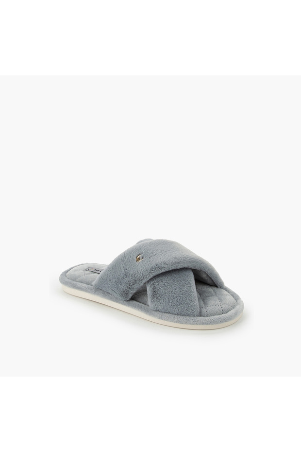 Women Cross Strap Bedroom Slippers