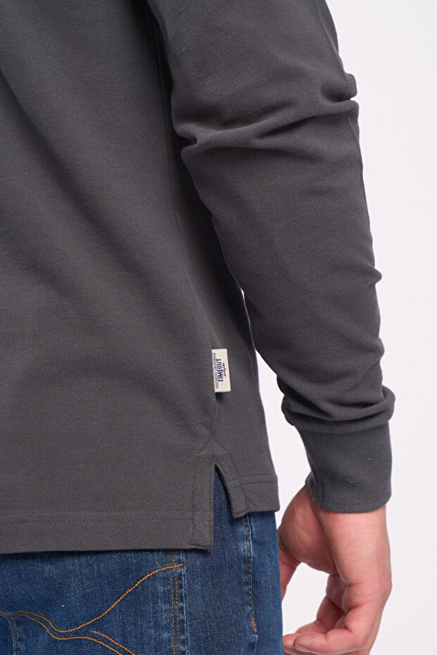 Tricou barbat cu maneca lunga polo - 2