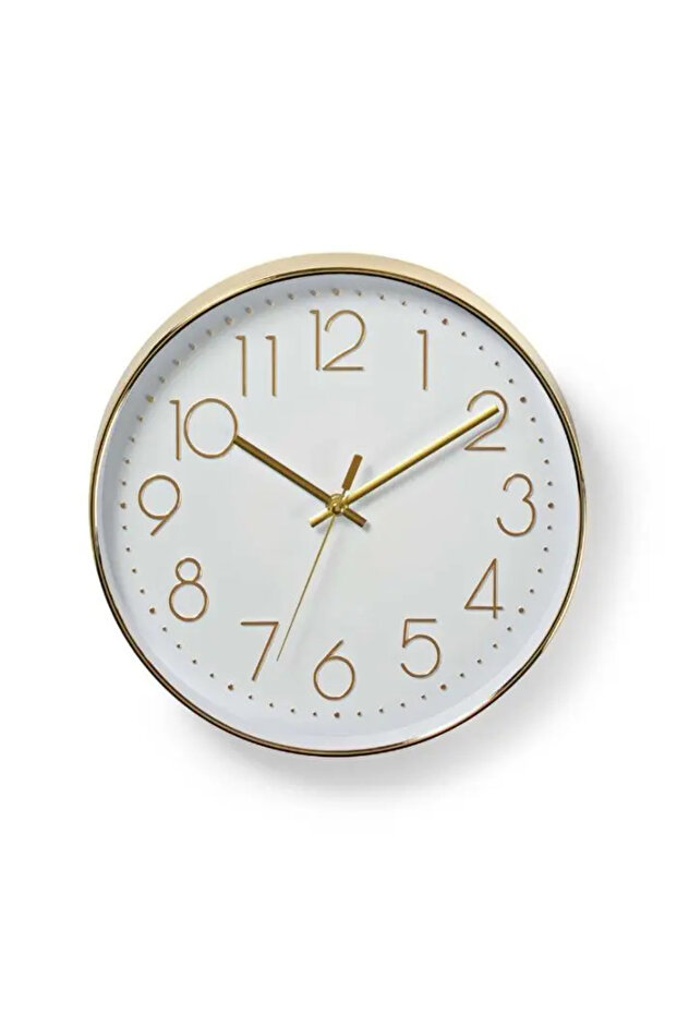 White/Gold Wall Clock 30 cm - 1