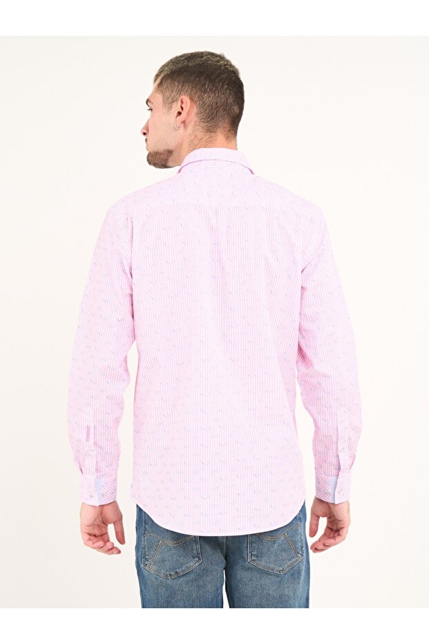 Camasa barbat cu maneca lunga si model - 3