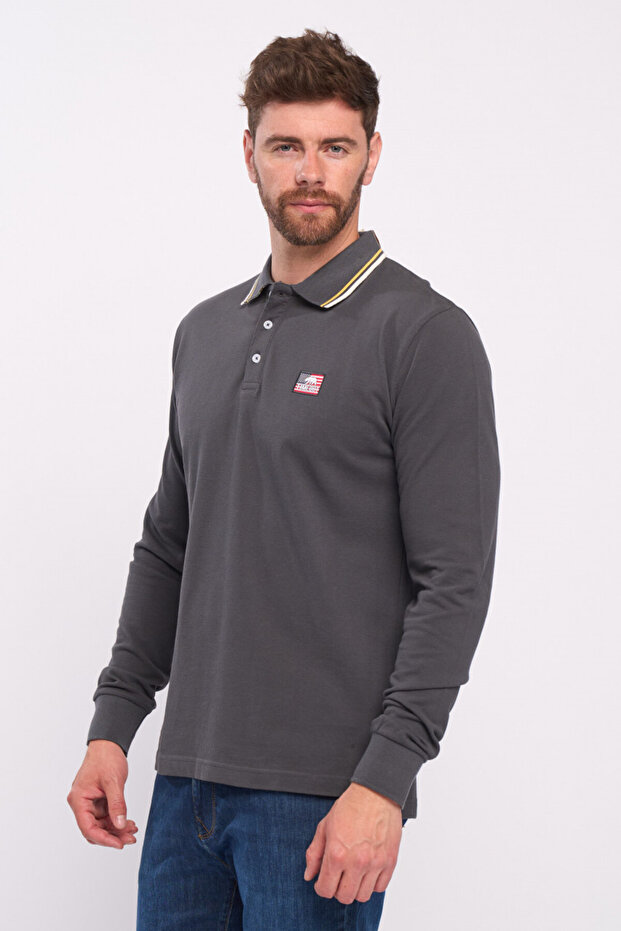 Tricou barbat cu maneca lunga polo - 7