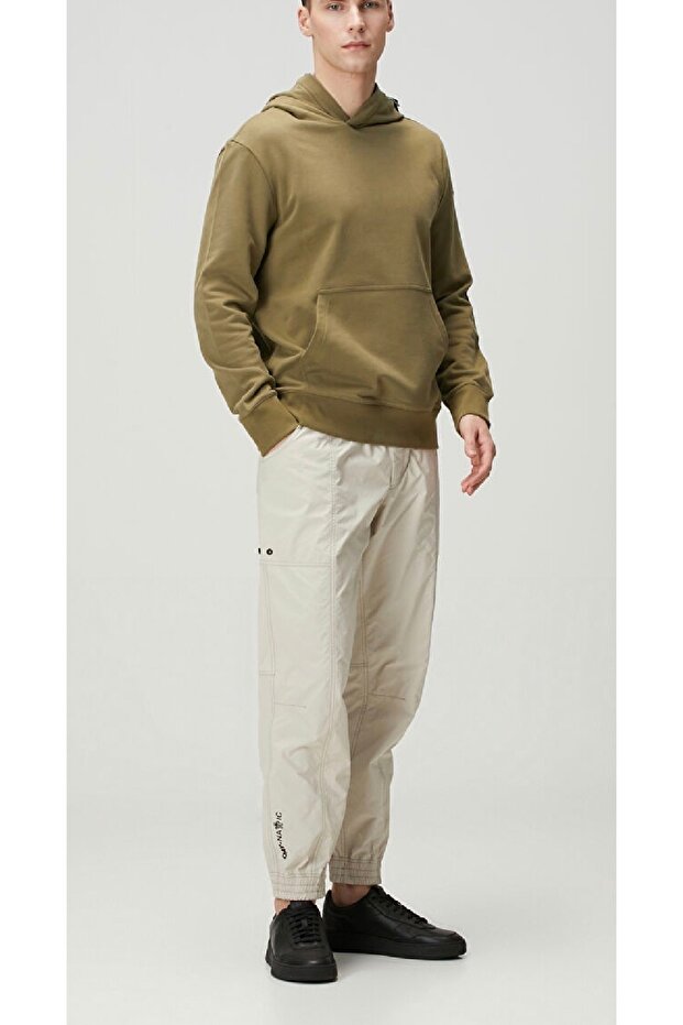 Haki Kapüşonlu Sweatshirt - 3