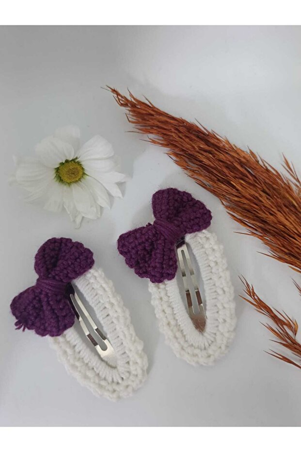 Handmade Classic Bowknot Snap Knit Buckle (2 Pieces)