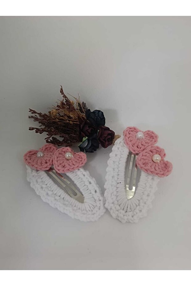 Handmade Heart Snap Knit Buckle (2 Pieces)