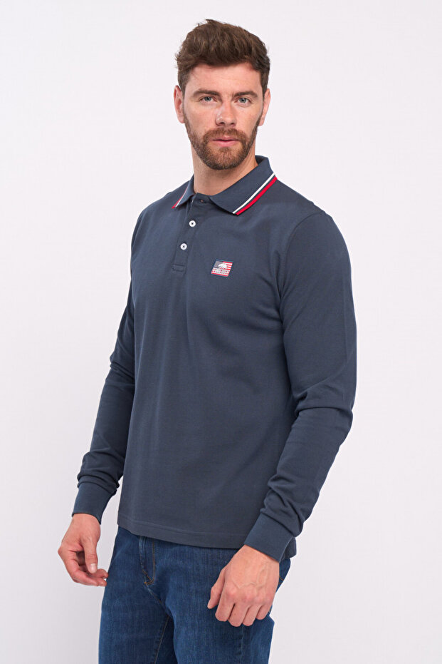 Tricou barbat polo cu maneca lunga - 7