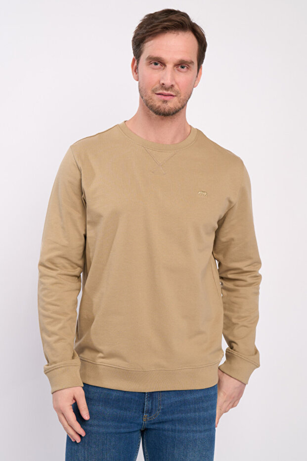 Men's solid-colored sweatshirt - 2