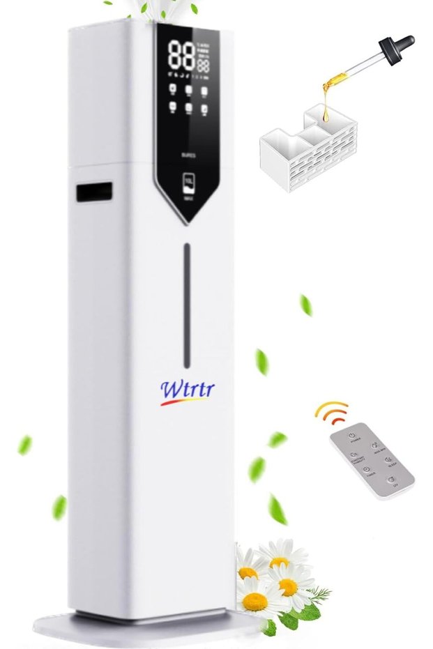 9L-10L Floor, Bedroom Humidifiers for Large Room with Extended Tube, Room Cool Mist (10L)