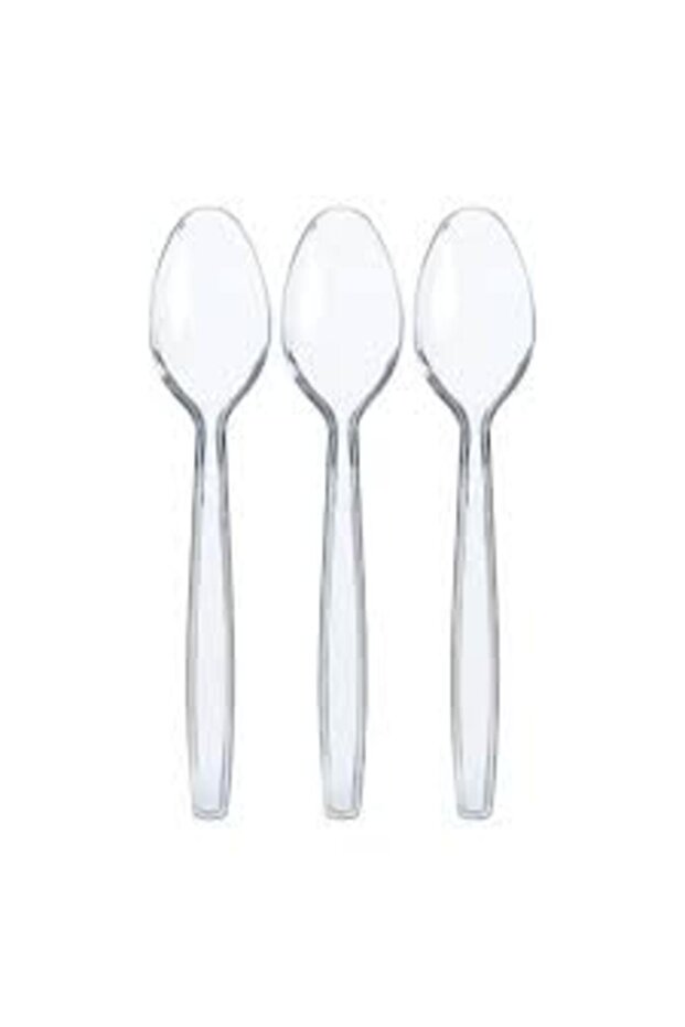 Reusable Ligurite cutlery, transparent, 50 pcs/set, - 2 sets - 1