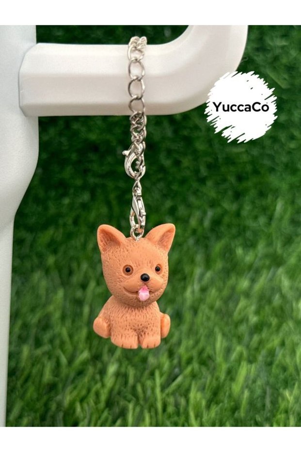 Dog Thermos Ornament/Dog Thermos Charm/Animal Figure Thermos Accessory Bag Charm