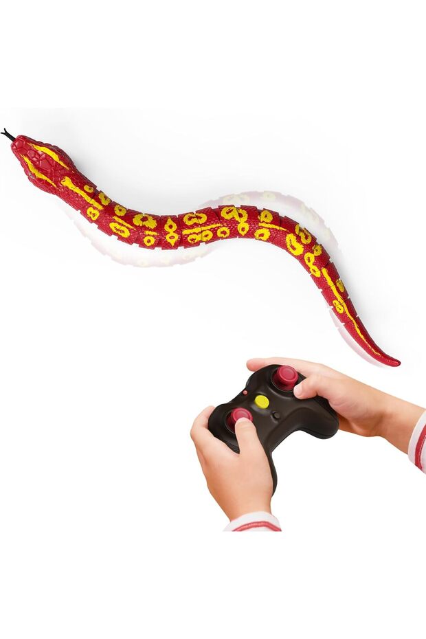 لعبة ثعبان أحمر عملاق AN2947Z تعمل بجهاز تحكم عن بعد (للأعمار من 6 سنوات فما فوق) - 6