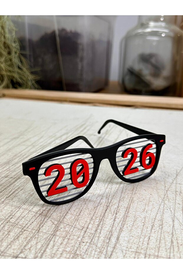2026 New Year's Eve Party Glasses (Retro Style)