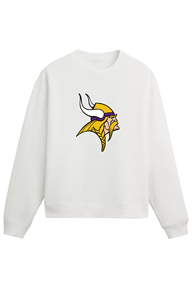 Minnesota American Football White Regular Sweatshirt