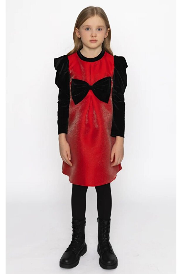 Party Dress for Ages 4-12 - Red
