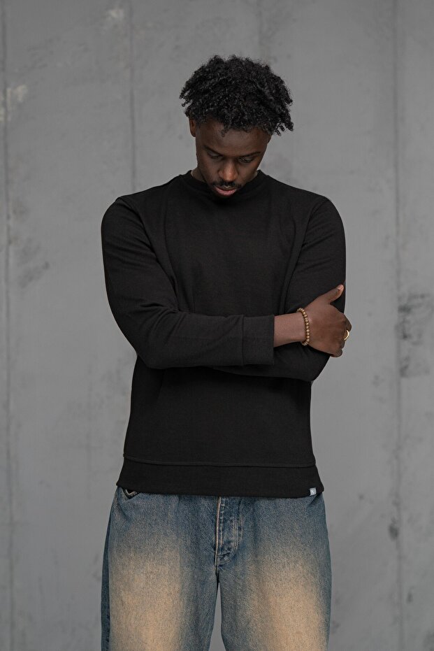 Slimfit Dot Dobby Crew Neck Cotton Sweater