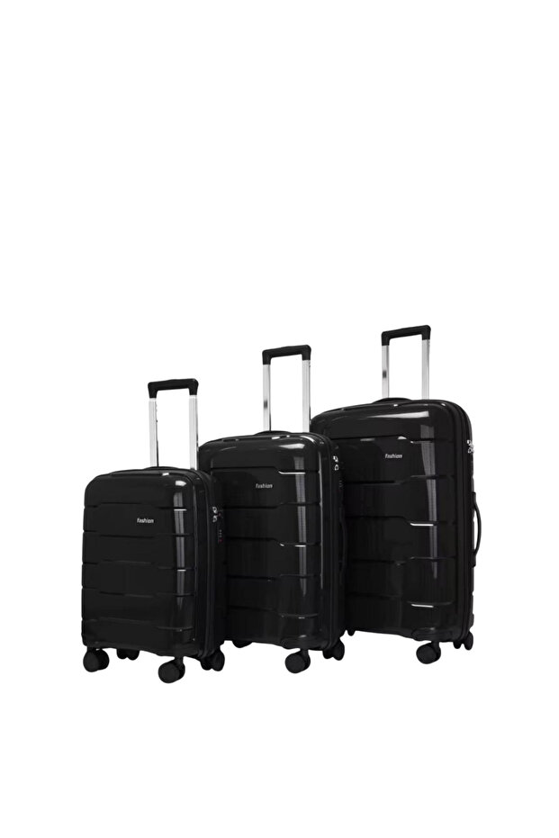 PP Hard Shell 3-Piece Luggage Set | Lightweight Durable Suitcase with TSA Lock and 360 Wheels