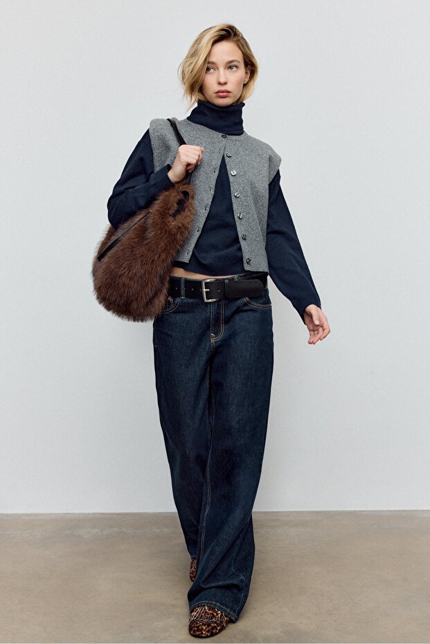 Basic balıkçı yaka Kazak - 2