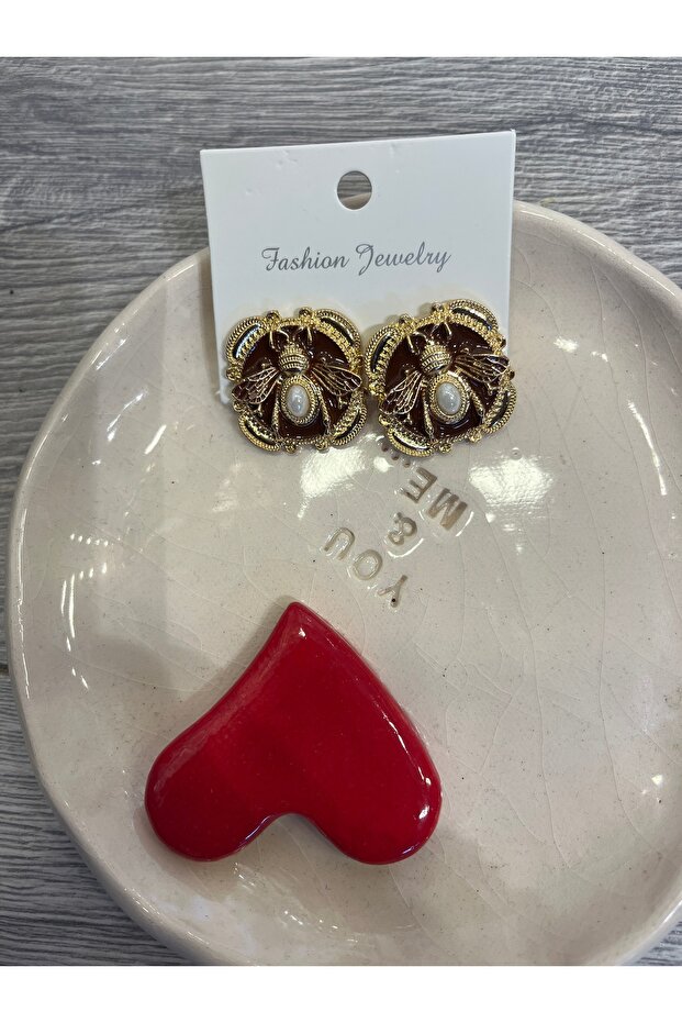 Coffee Bee Earrings