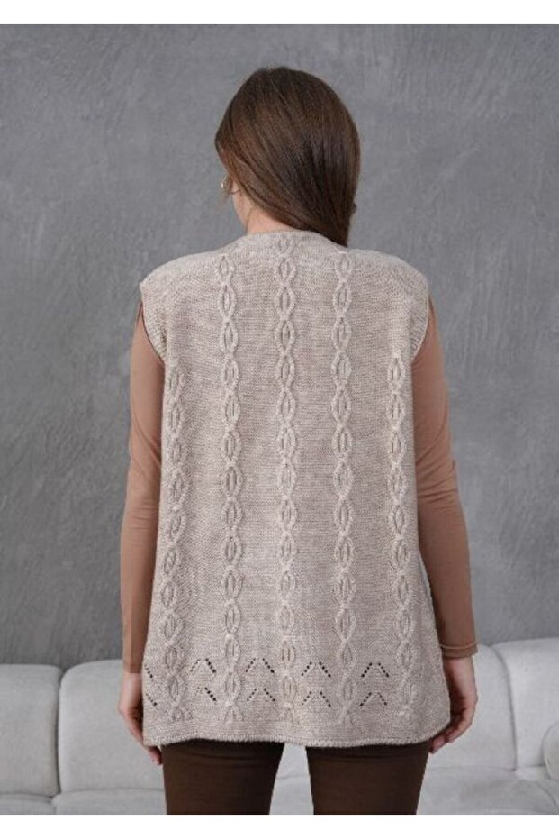 Triko Anne Örme Yelek - 3
