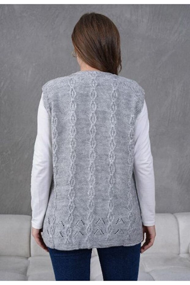 Triko Anne Örme Yelek - 2